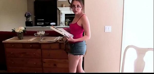  Kinky Teen Thought She Wont Get Caught to Her Dad